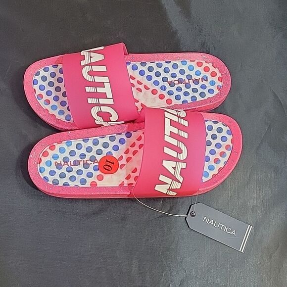 BRAND NEW WOMEN"S NAUTICA ESMERAY SLIDES ROUND TOE SANDAL - Picture 4 of 13